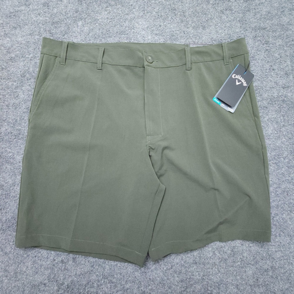 Callaway CGBFA0M9GG Mens Shorts Khaki Lichen Sz 40 NWT Opti-Dri